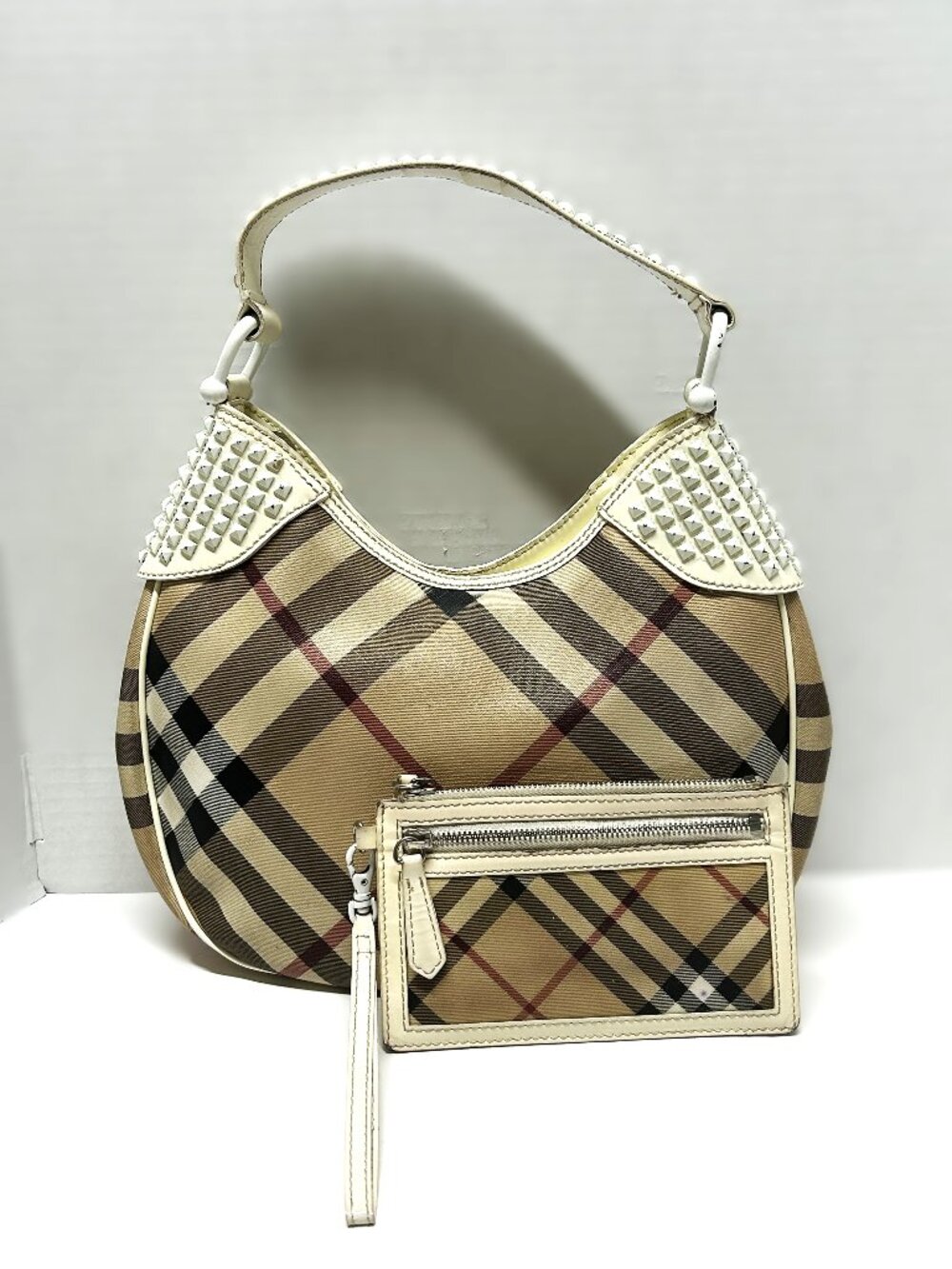 Authentic Burberry purse with matching coin purse